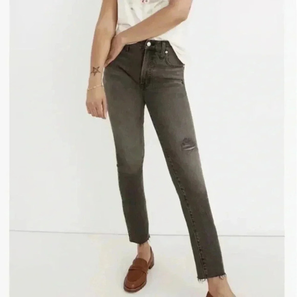 Madewell Women's Size 26 The Perfect Vintage Jeans Cosner Wash Knee Rip Edition - Picture 1 of 11